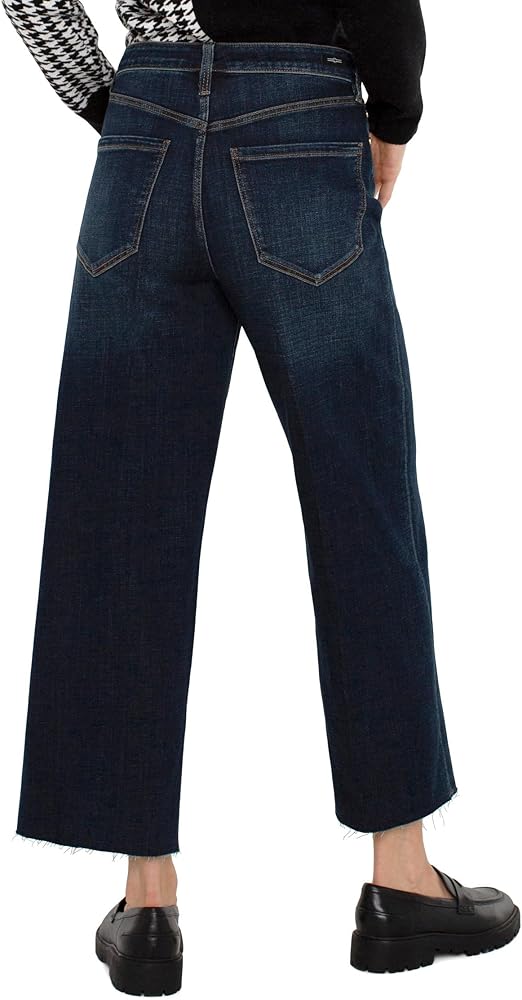 Stride HR Crop Wide Cut Hem Jeans