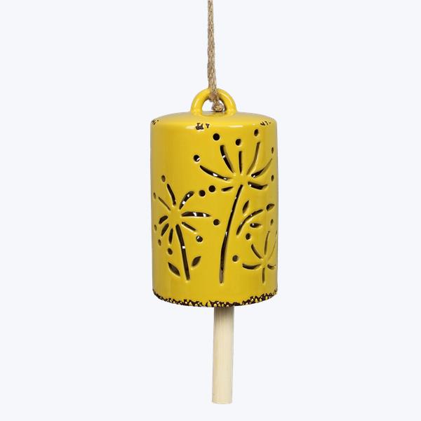 Ceramic Mustard Dandelion Windchime