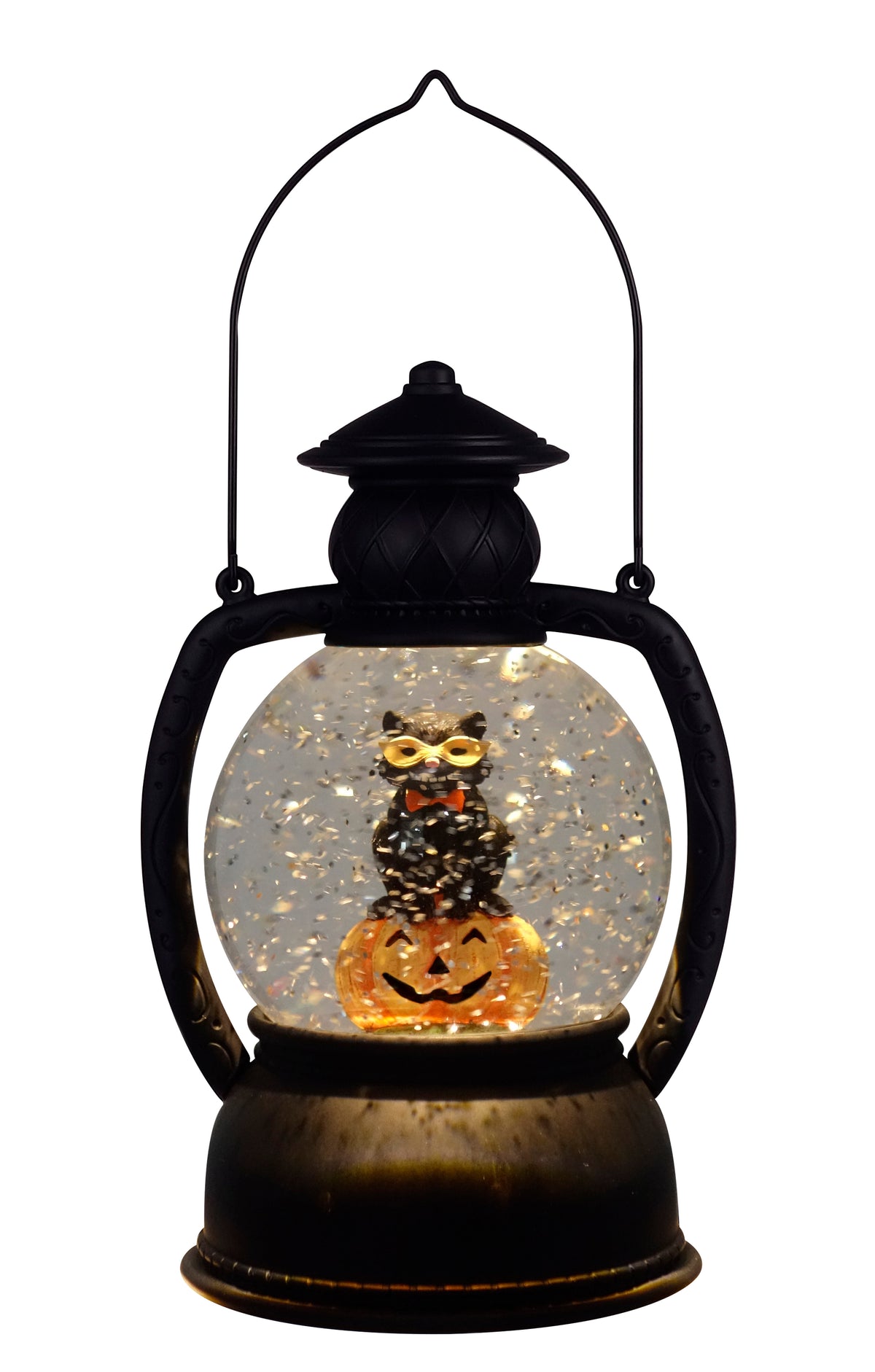 Black Cat Glitter Lantern
