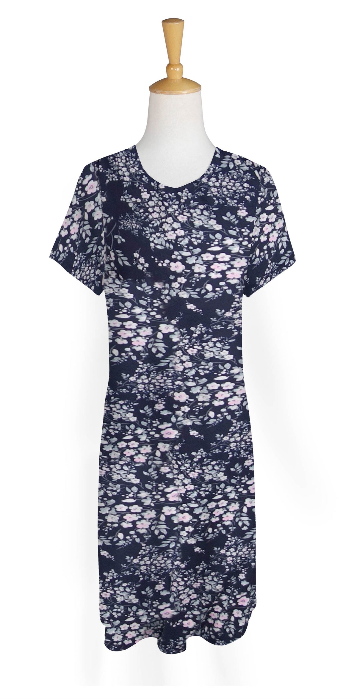 Navy Posie Sleep Dress - Beauty By Mirabeau