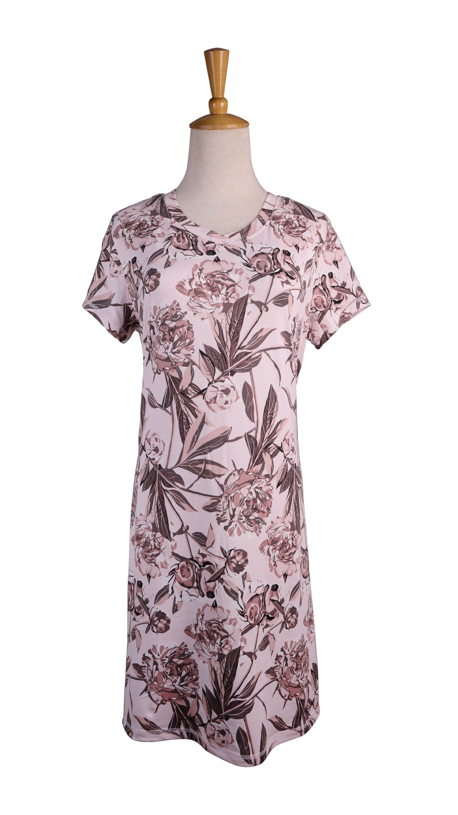 Dusty Rose Floral Mirabeau Sleep Dress — Opportunities Inc.