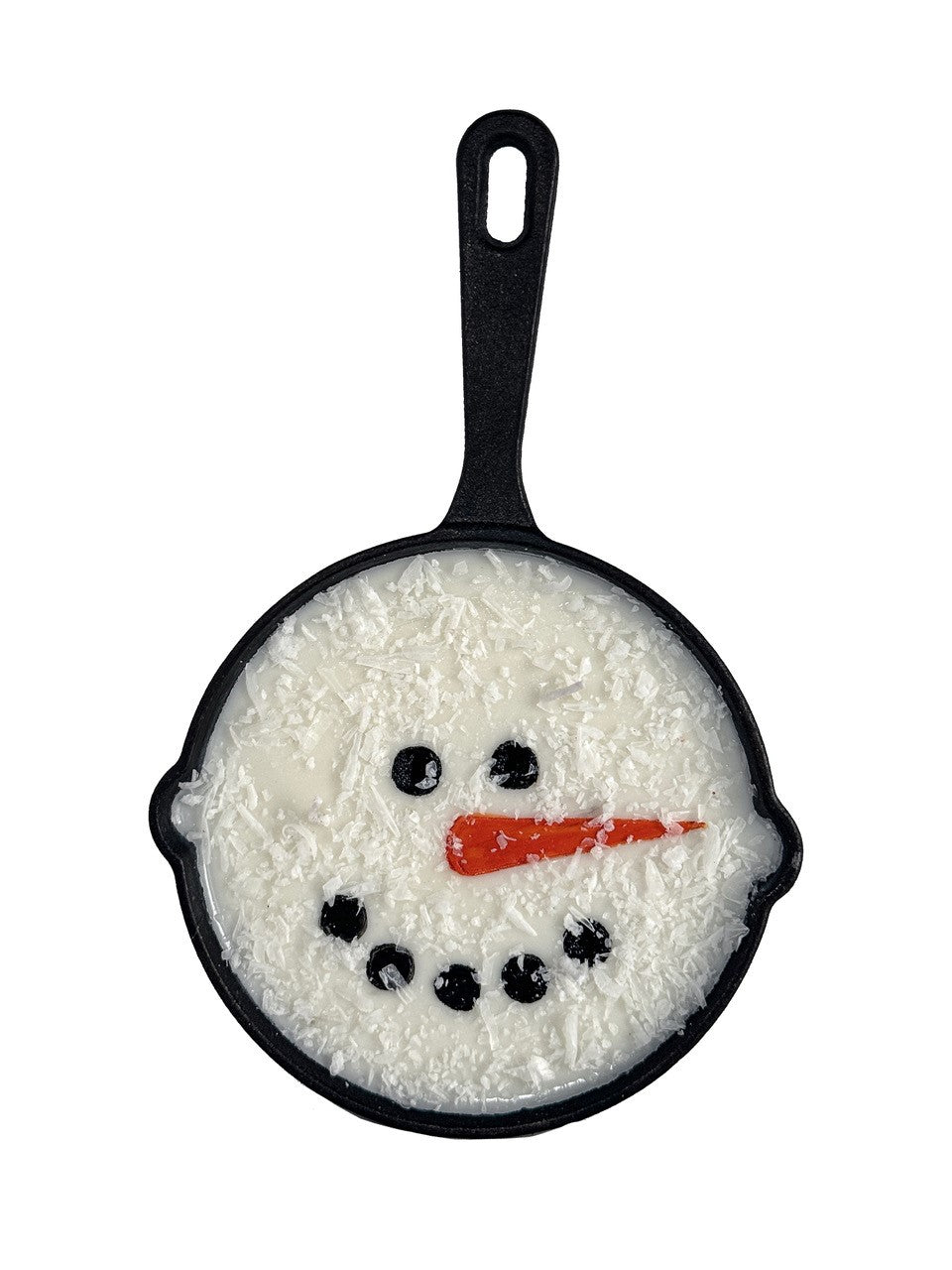 Snowman Skillet Art Candle - 7oz