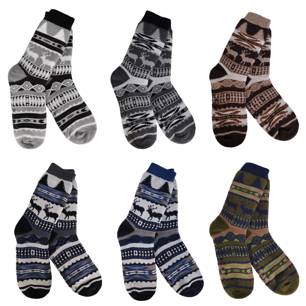 Elk Lodge Men's Thermal Slipper Socks — Opportunities Inc.