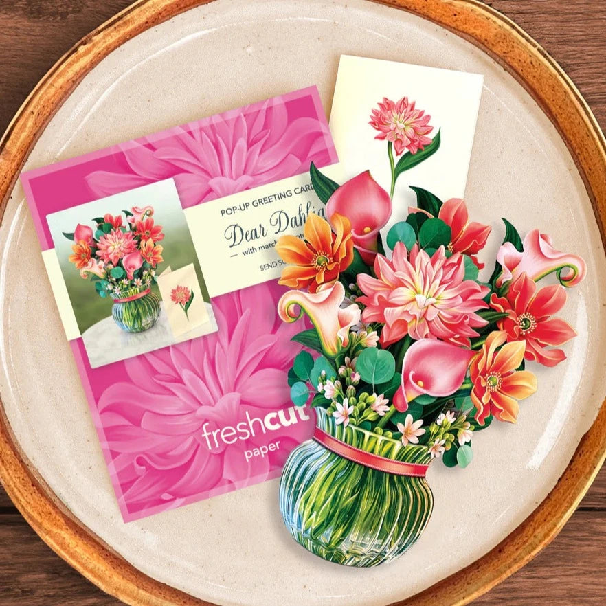 FreshCut Flowers Mini Pop-Up Greeting Card