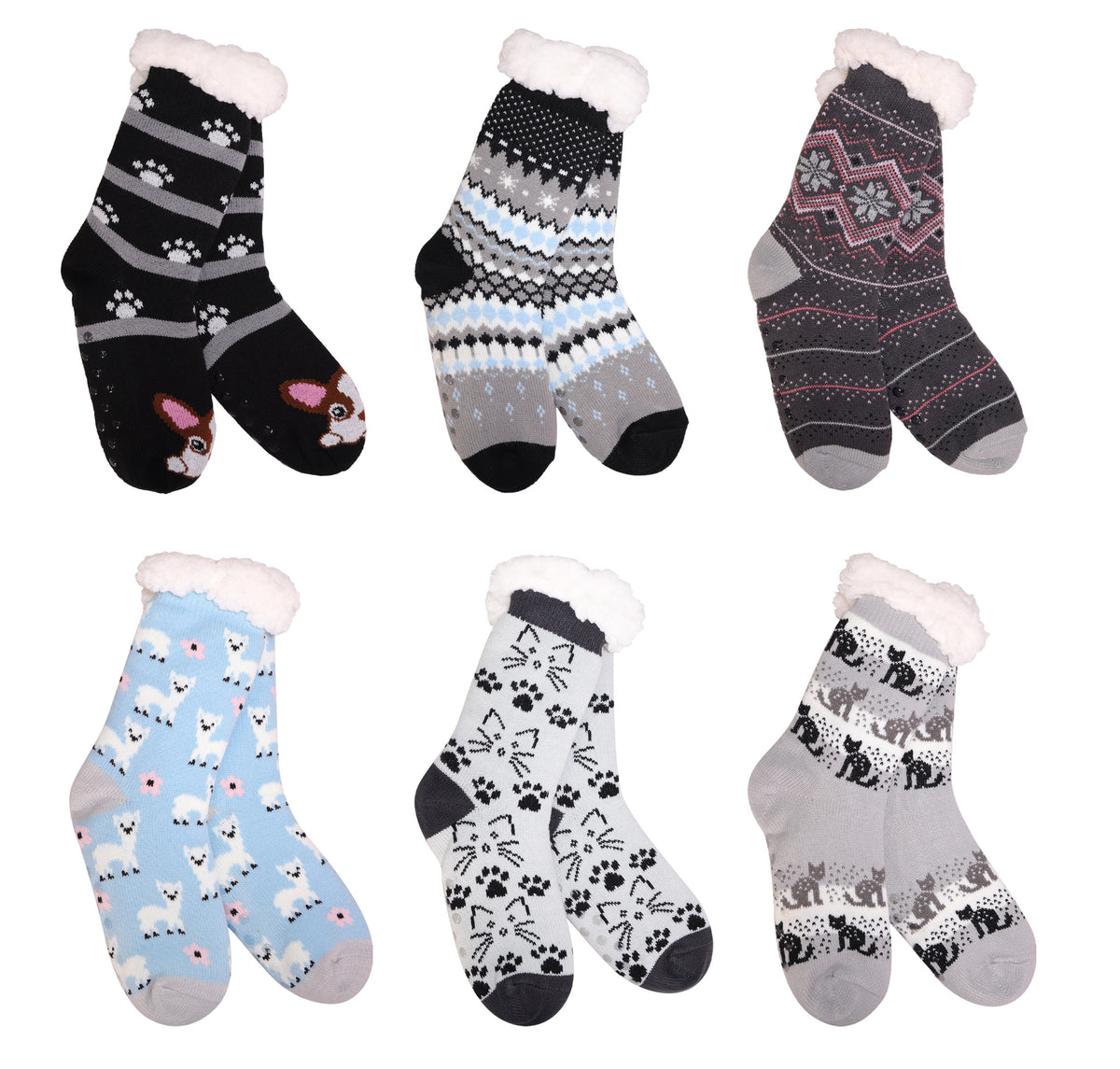 Paw Print Paradise Thermal Slipper Socks — Opportunities Inc.