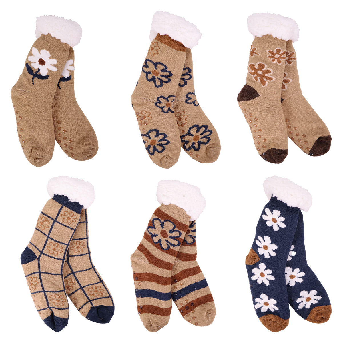 Daisy Delight Thermal Slipper Socks