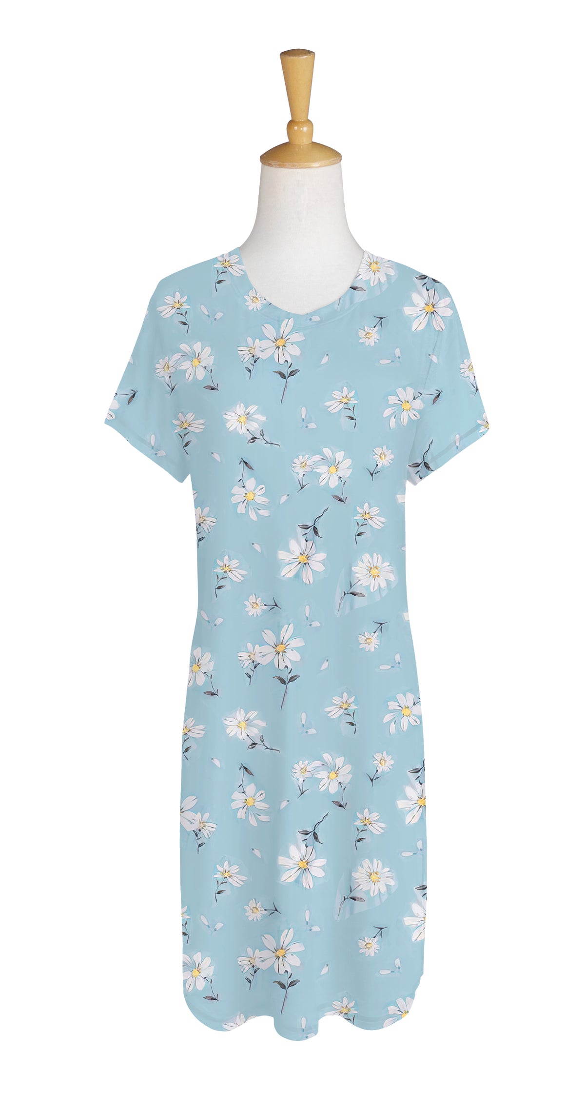Blue Daisy Sleep Dress-Fashion By Mirabeau