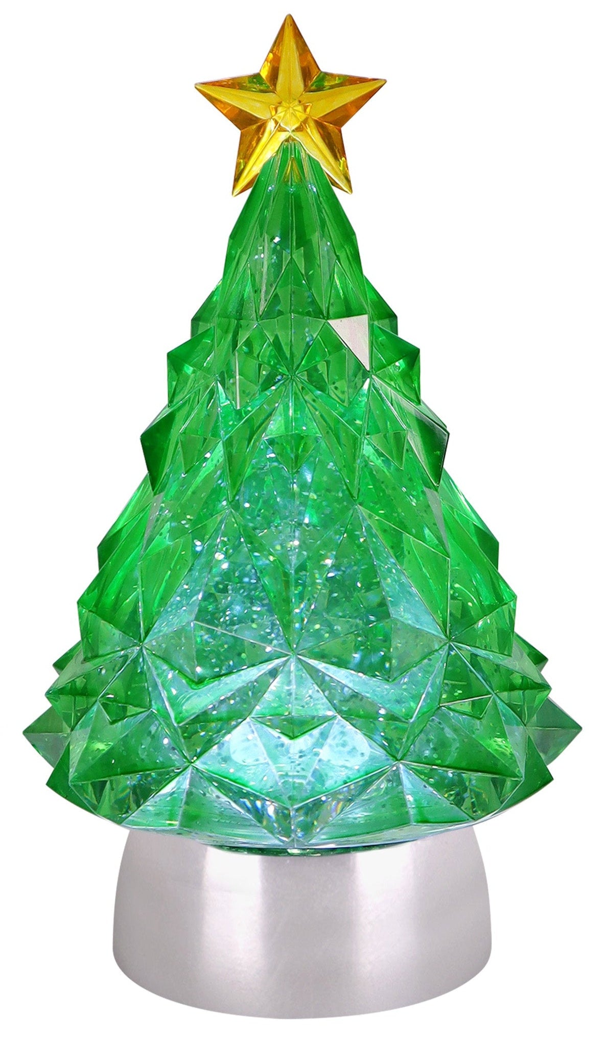 Blowing Glitter LED Trees 9&quot;