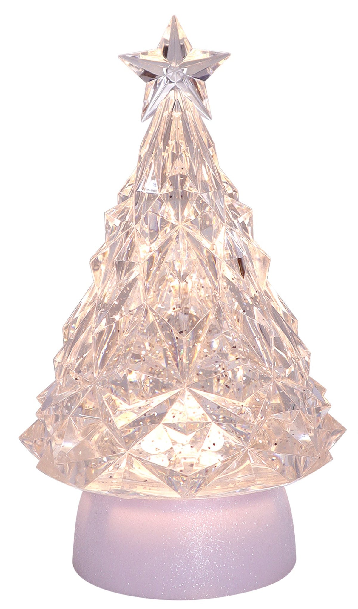 Blowing Glitter LED Trees 9&quot;
