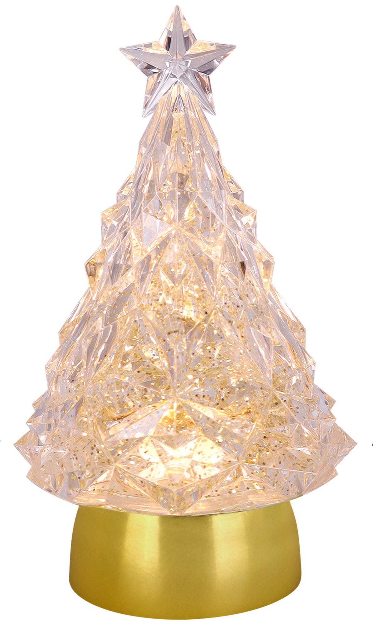 Blowing Glitter LED Trees 9&quot;