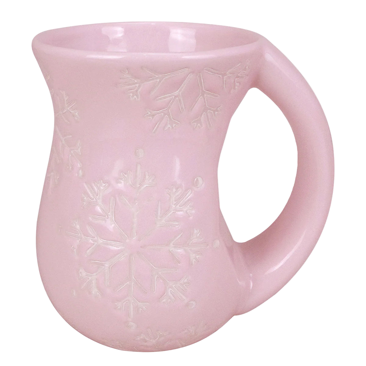 Pink Snowflake Cozy Mug