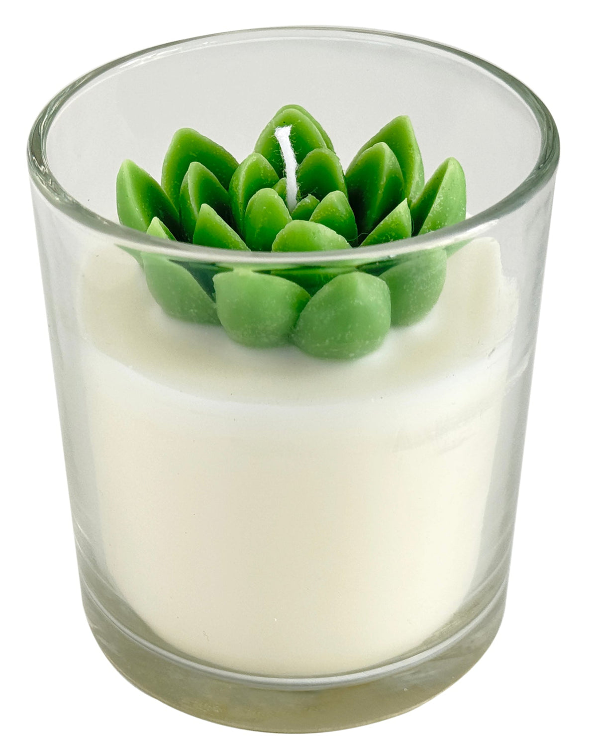 Green Flower Market Art Candle