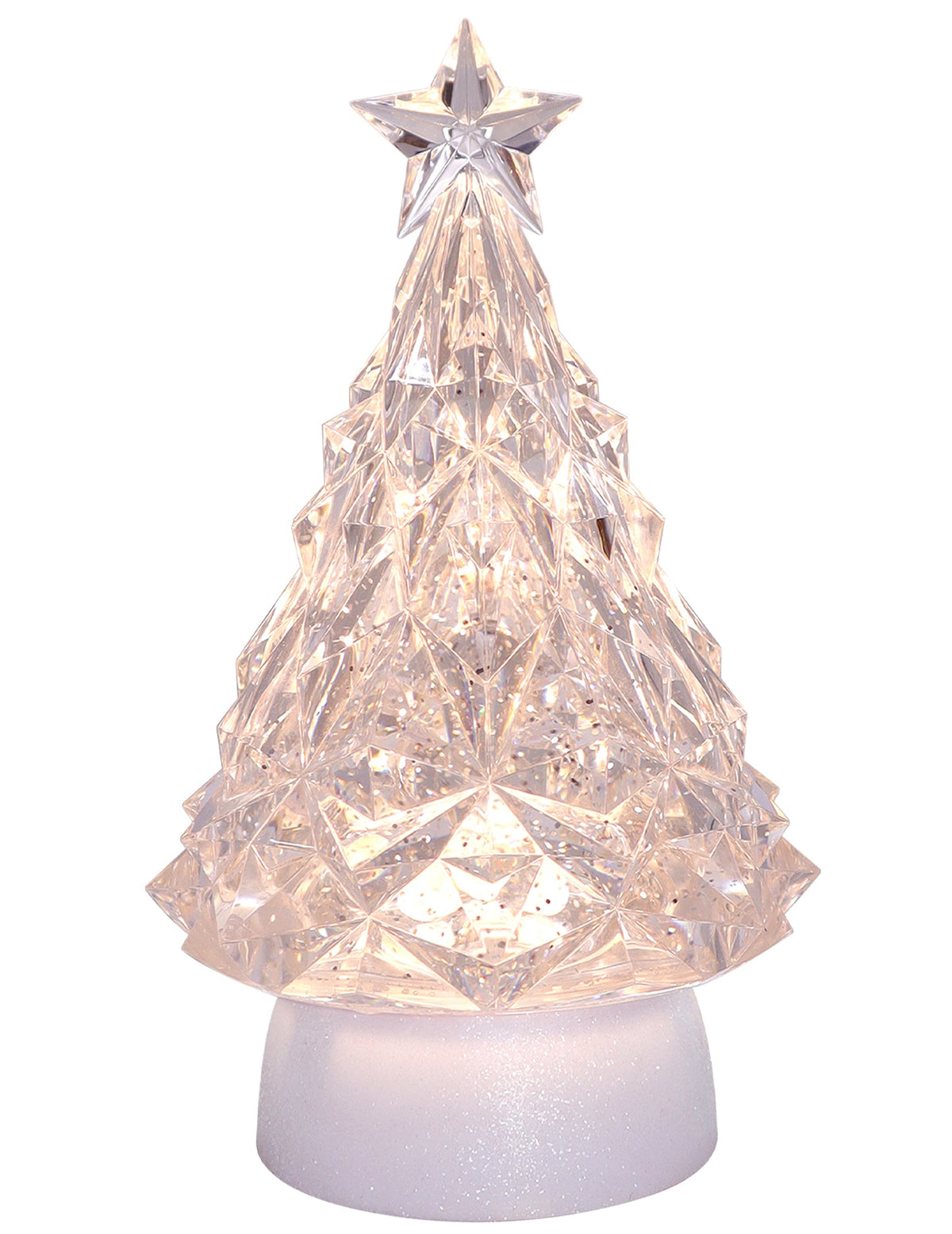 Frosted Blush LED Blowing Glitter Tree