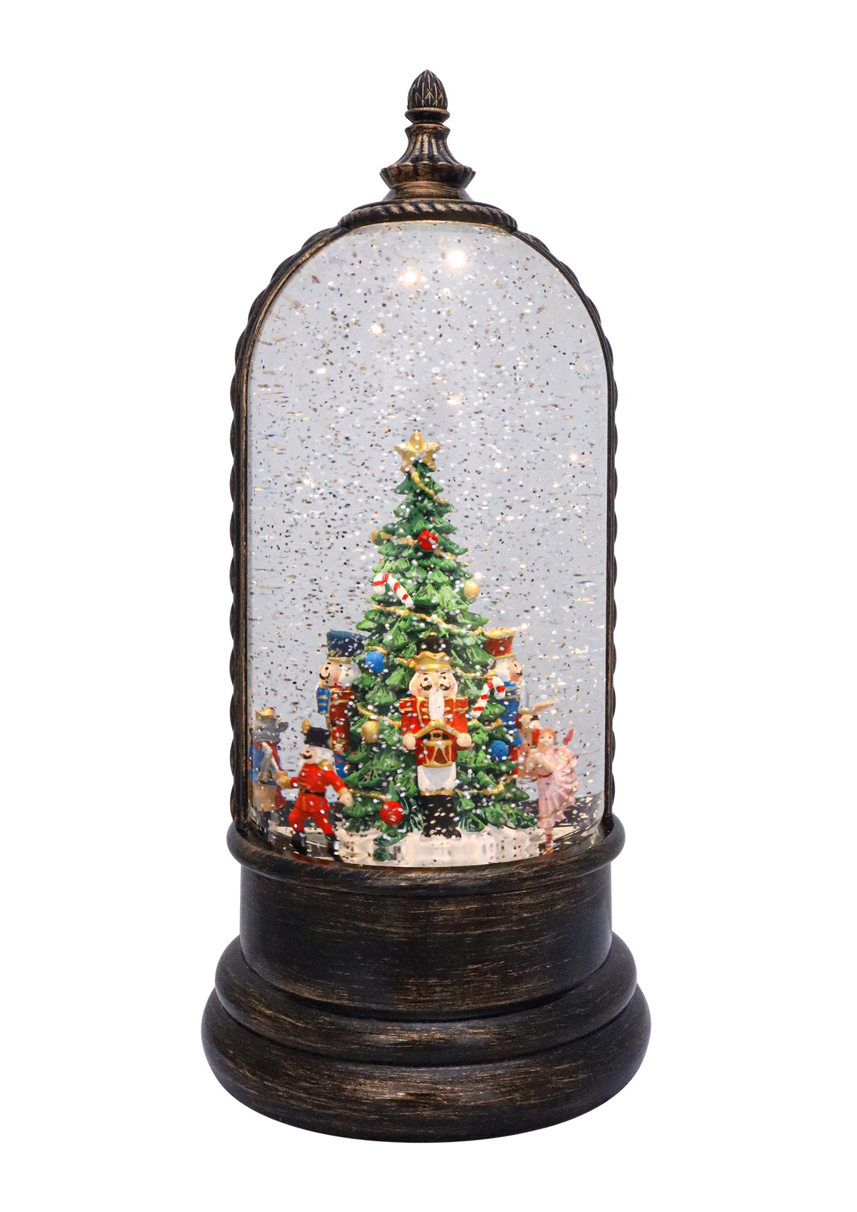 Rotating Dome Nutcracker Glitter Lantern