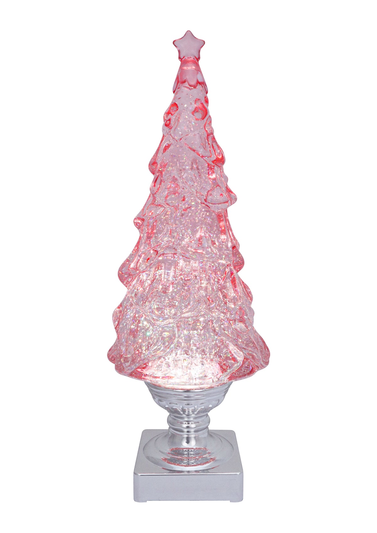 Pink Blowing Glitter Tree 14&quot;