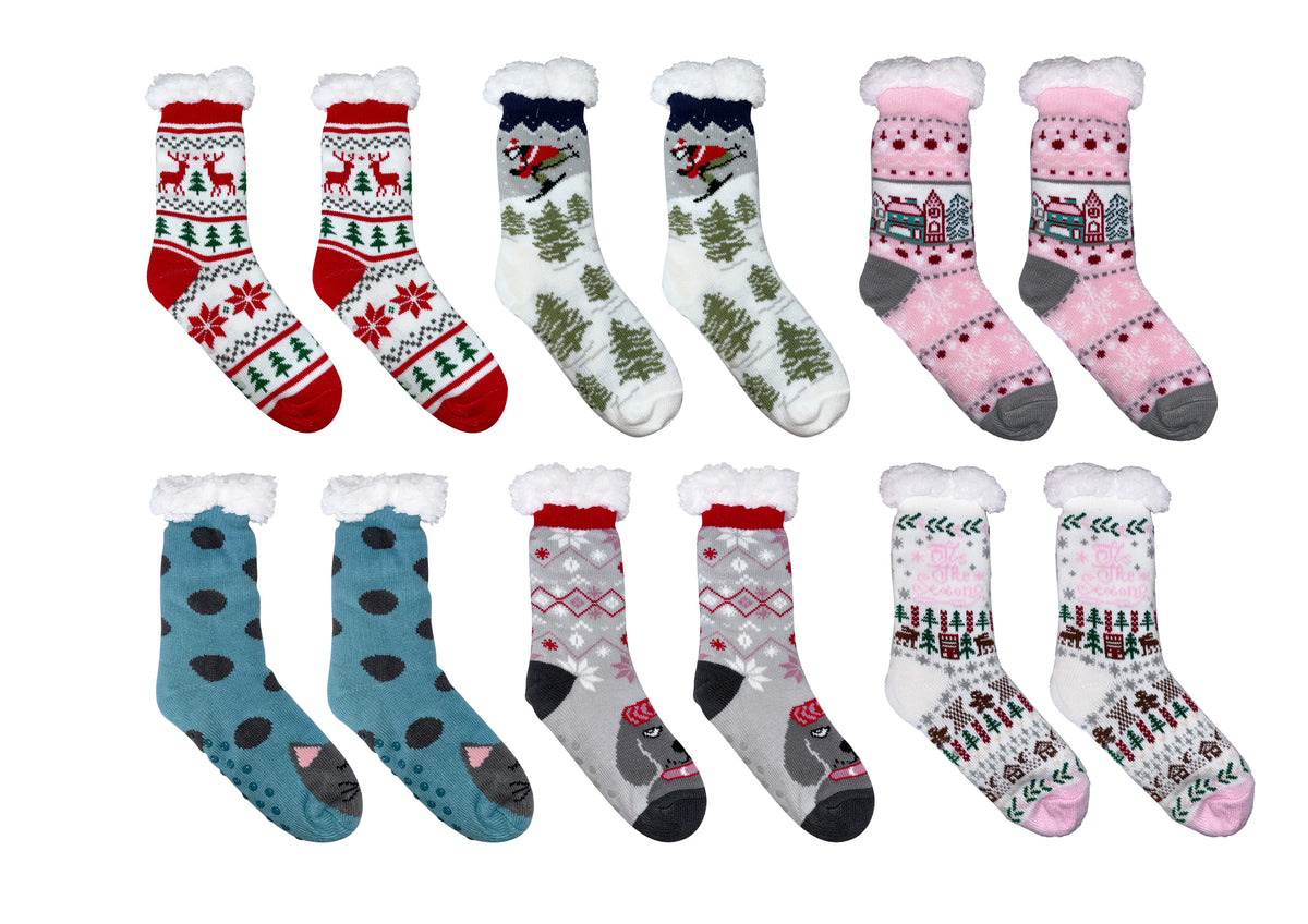 Frosty Friends &amp; Festivities Thermal Slipper Socks