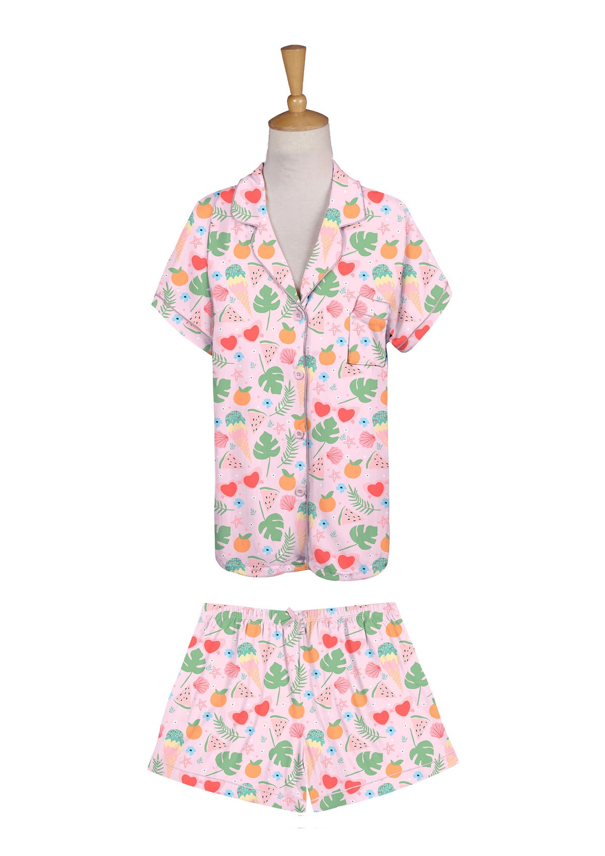 Tootie Fruity Short Sleeve Lounge Set