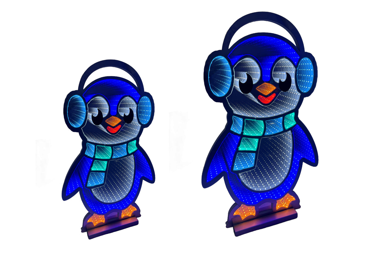 Polly Penguin Infinity Mirror 22.6&quot;