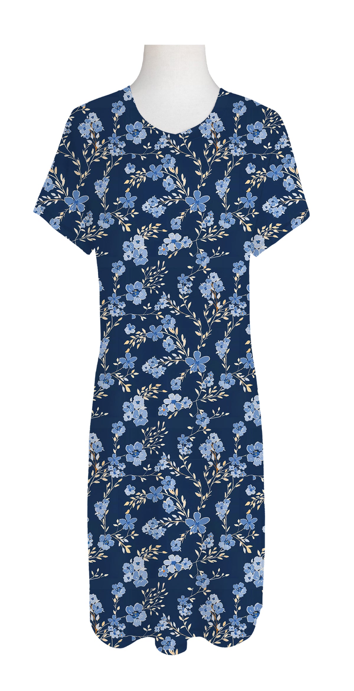 Denim Meadow Sleep Dress