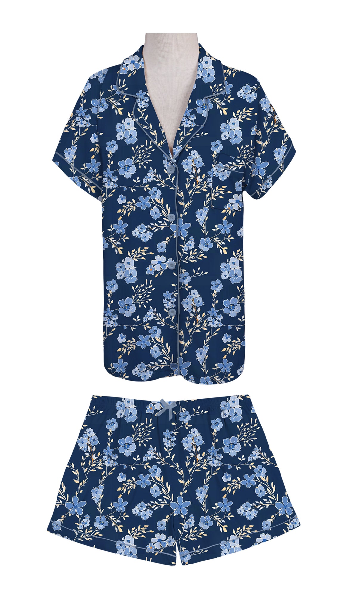 Denim Meadow SS Lounge Set