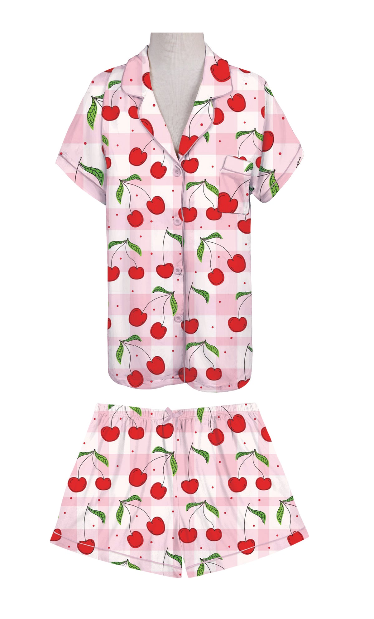 Cherry Hearts SS Lounge Set