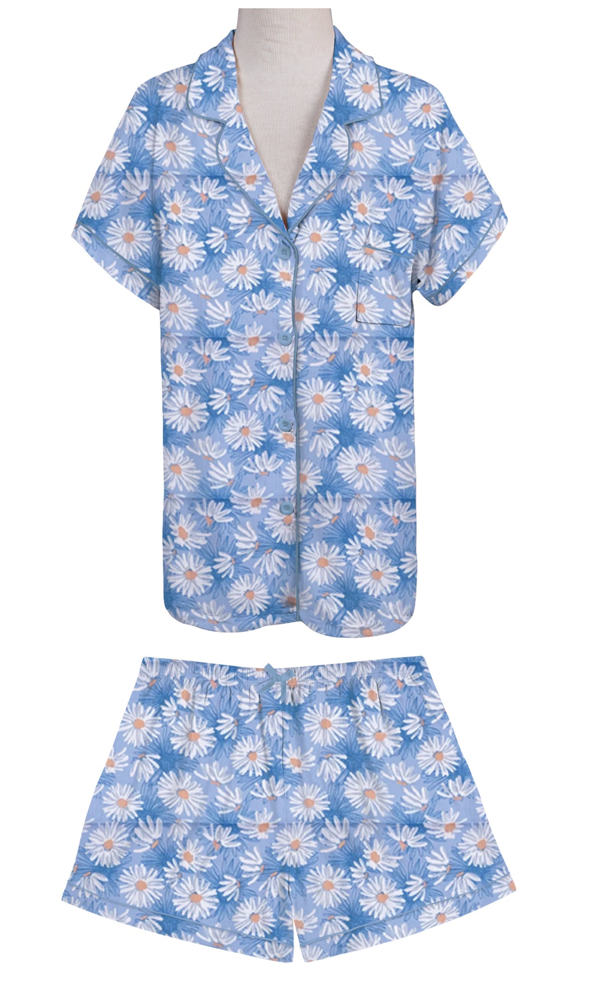 Dreamy Blue Daisy SS Lounge Set