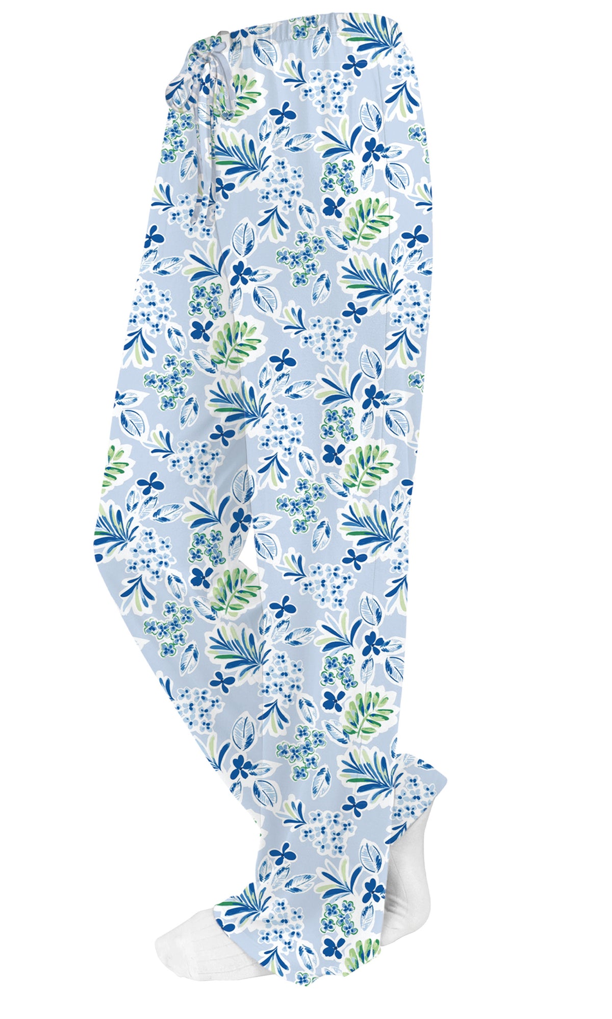 Blue Tropical Floral Mirabeau Lounge Pants