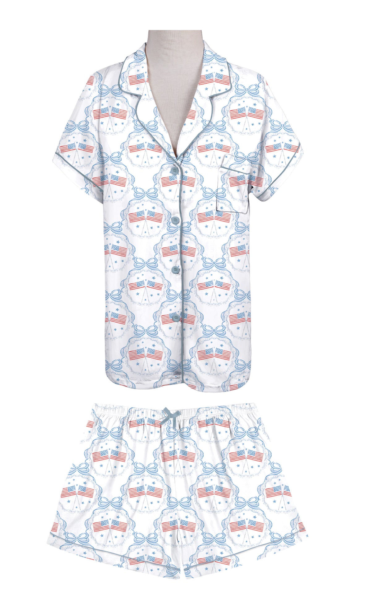 Patriotic Bows and Stars SS Lounge Set