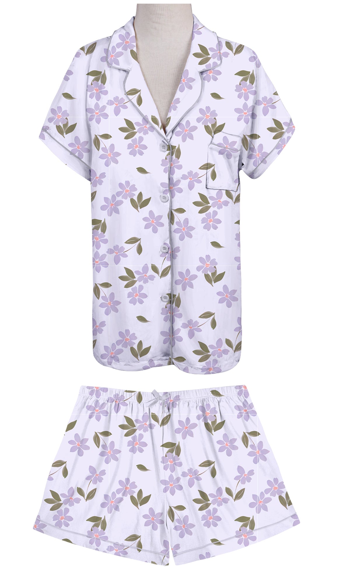 Purple Peoria Paradise SS Lounge Set