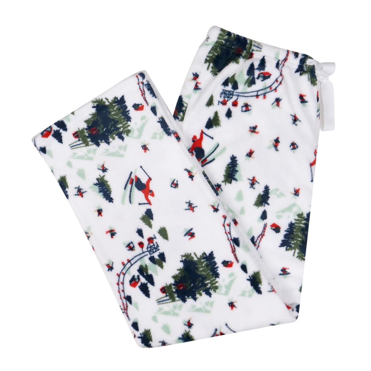 Fleece Holiday Skiers PJ Bottoms