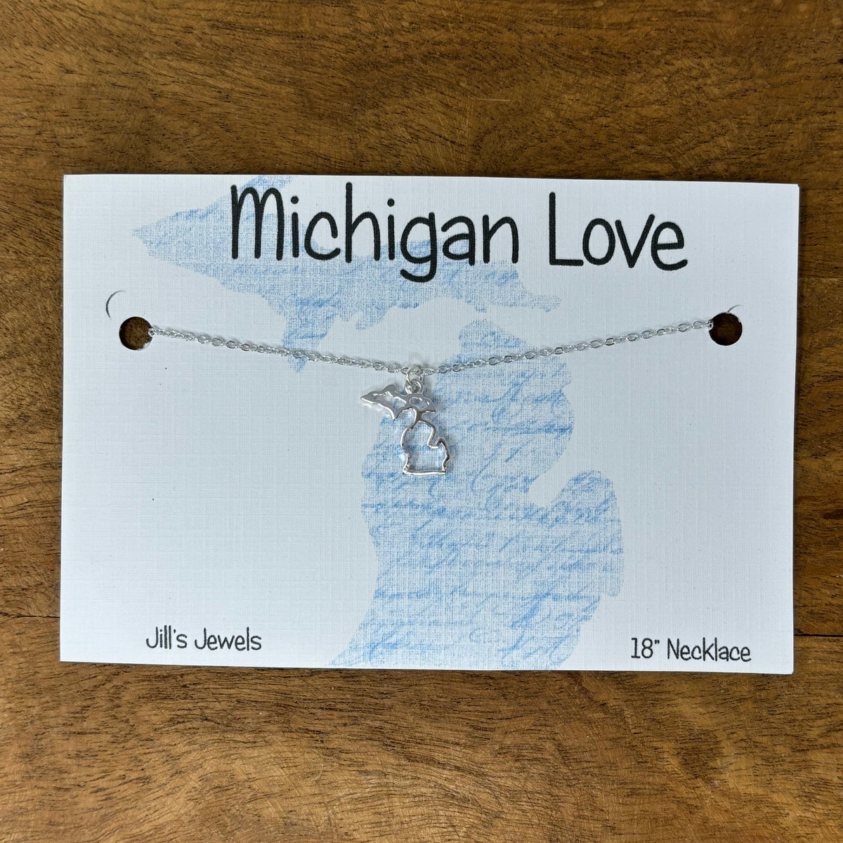 Michigan Cutout Charm Necklace