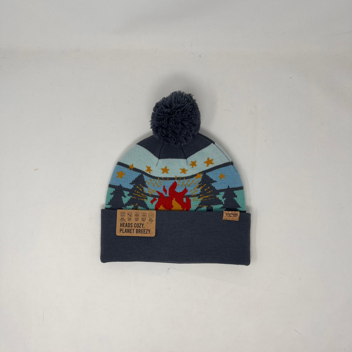 Camp Life Beanie w/Removeable Pom