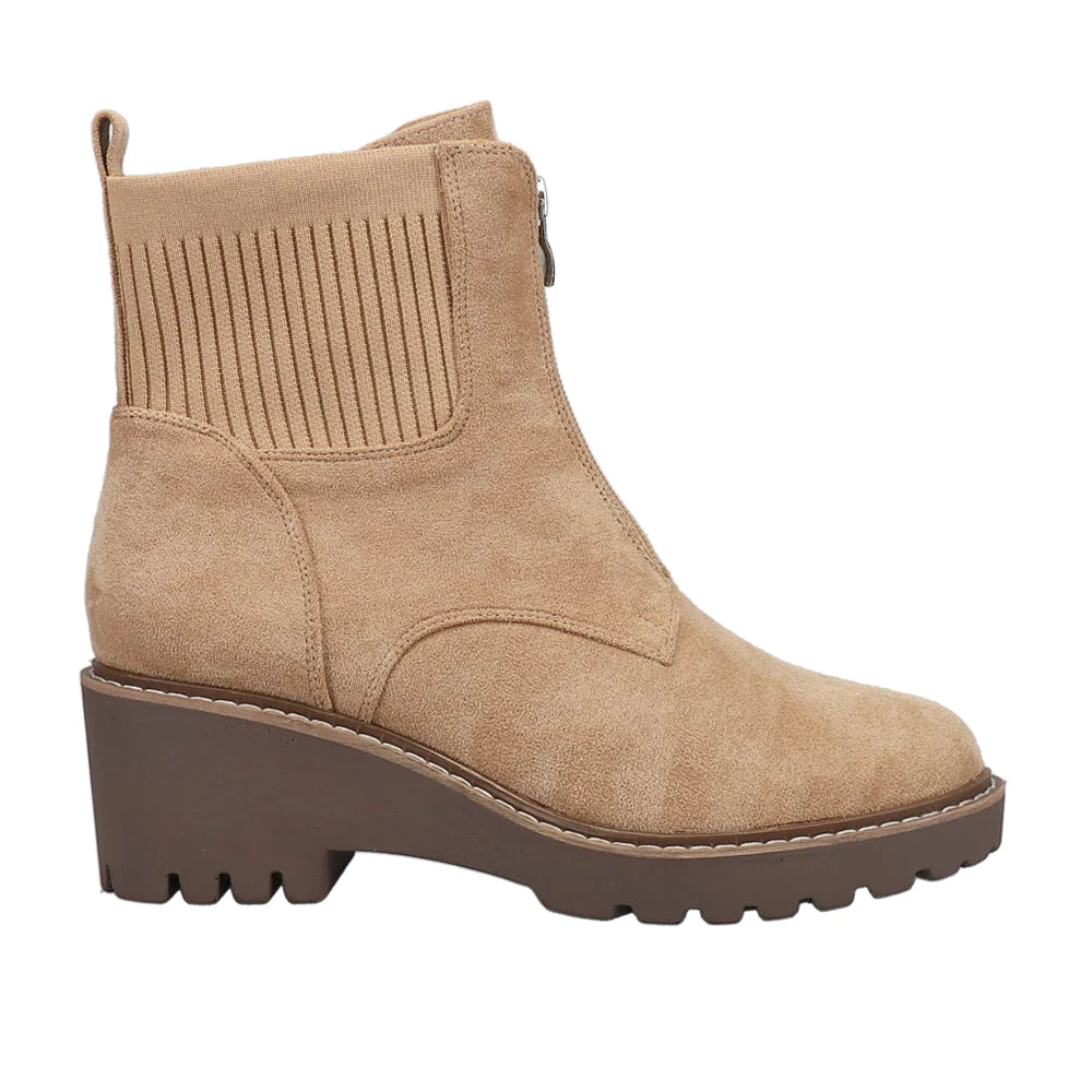 Boo Mid-Rise Boot Camel Suede