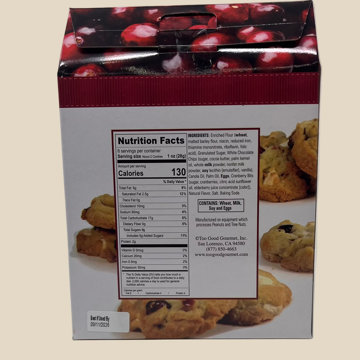 White Chocolate Cranberry Super Chunk Cookies