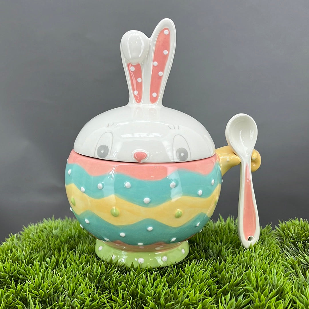 Easter Dottie Bowl W/ Spoon