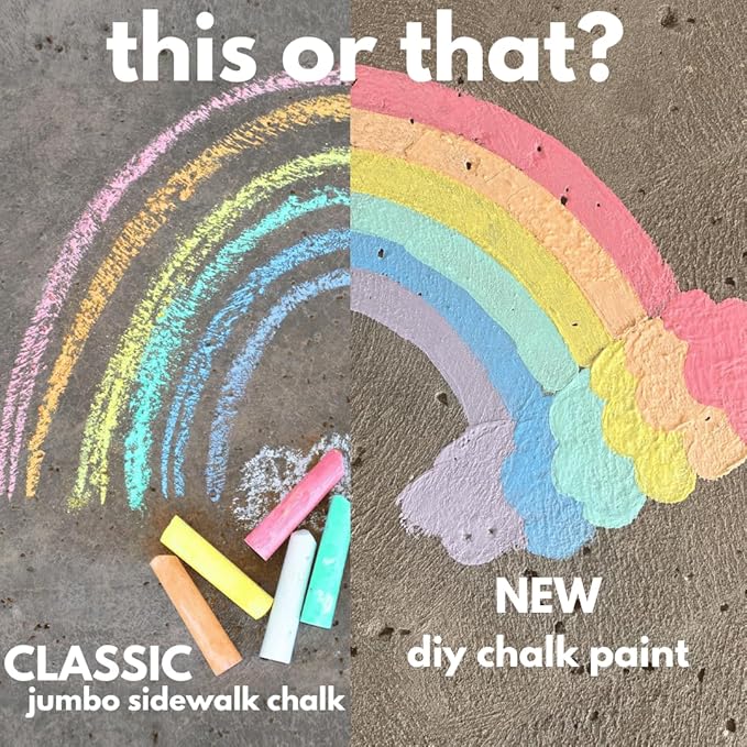 DIY Sidewalk Chalk Paint Set