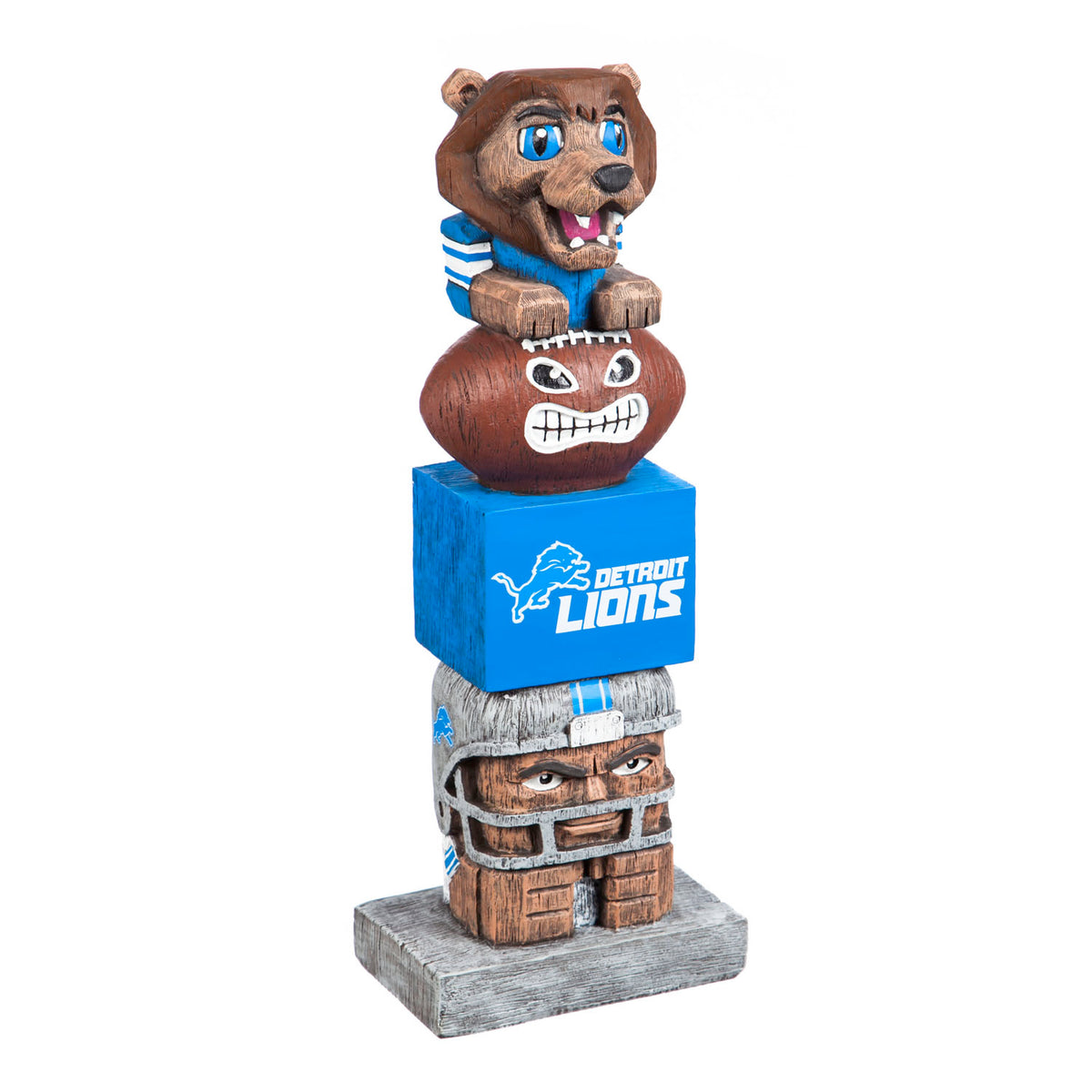 Detroit Lions Totem Garden Statue