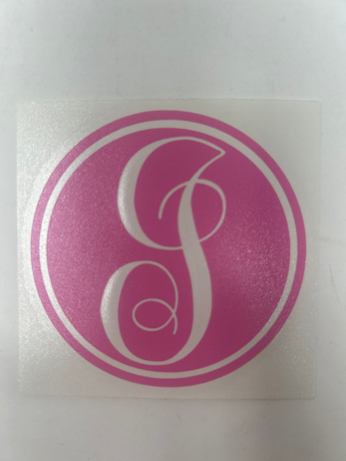 Initial Decal - Circle FINAL SALE