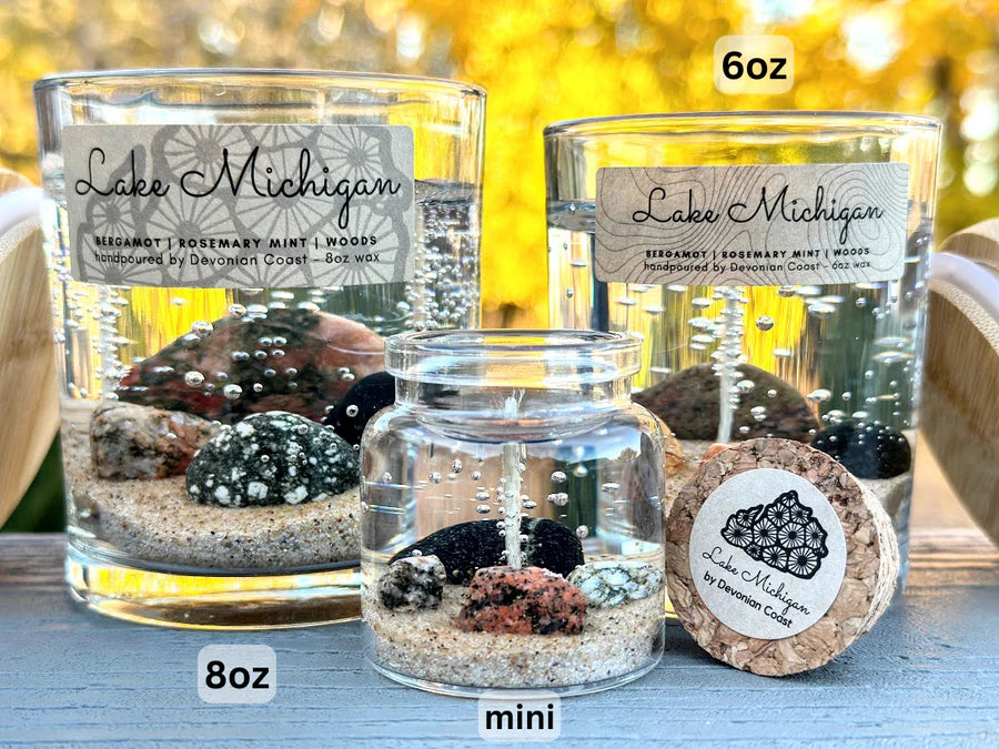 Lake Michigan (Beach Stones) Gel Candle