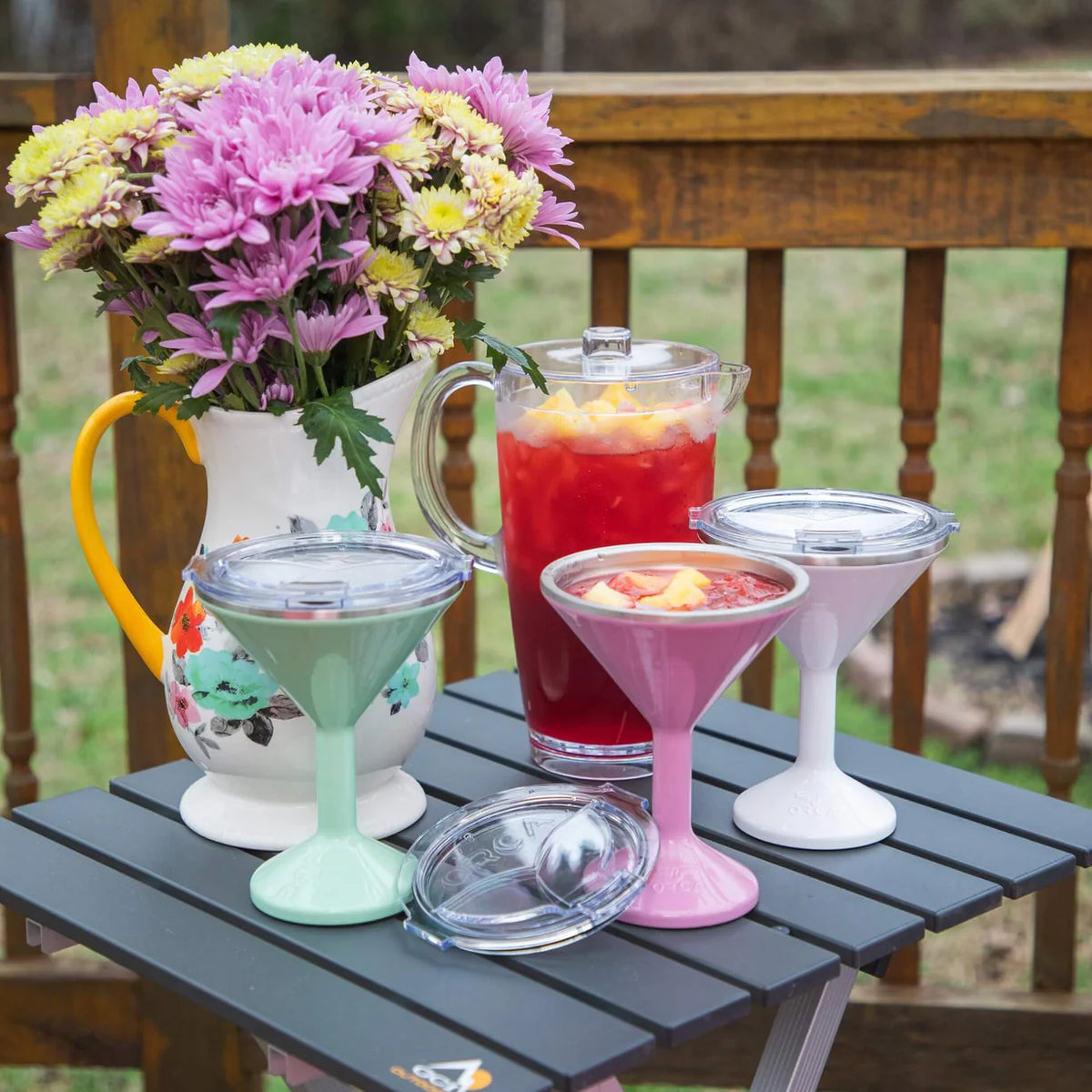 Dusty Rose Orca Tini 13oz Barware