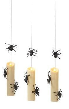 Set of 3 Spooky Spider Floating Candles