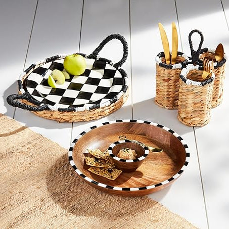 Bistro Woven Basket & Platter Set/2