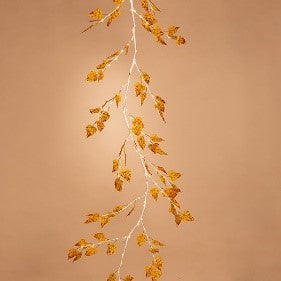 Fall Leave Lighted Garland w/Micro LED String
