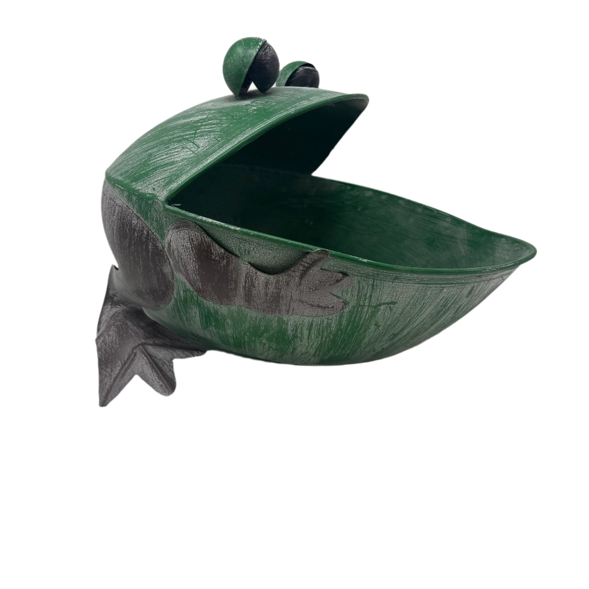 Metal Green Frog Mouth Container