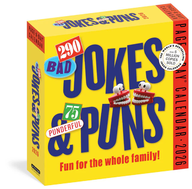 290 Bad Jokes &amp; Puns Page-A-Day Calendar 2026