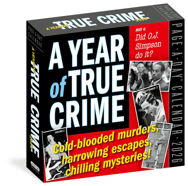A Year of True Crime Page-A-Day Calendar 2026