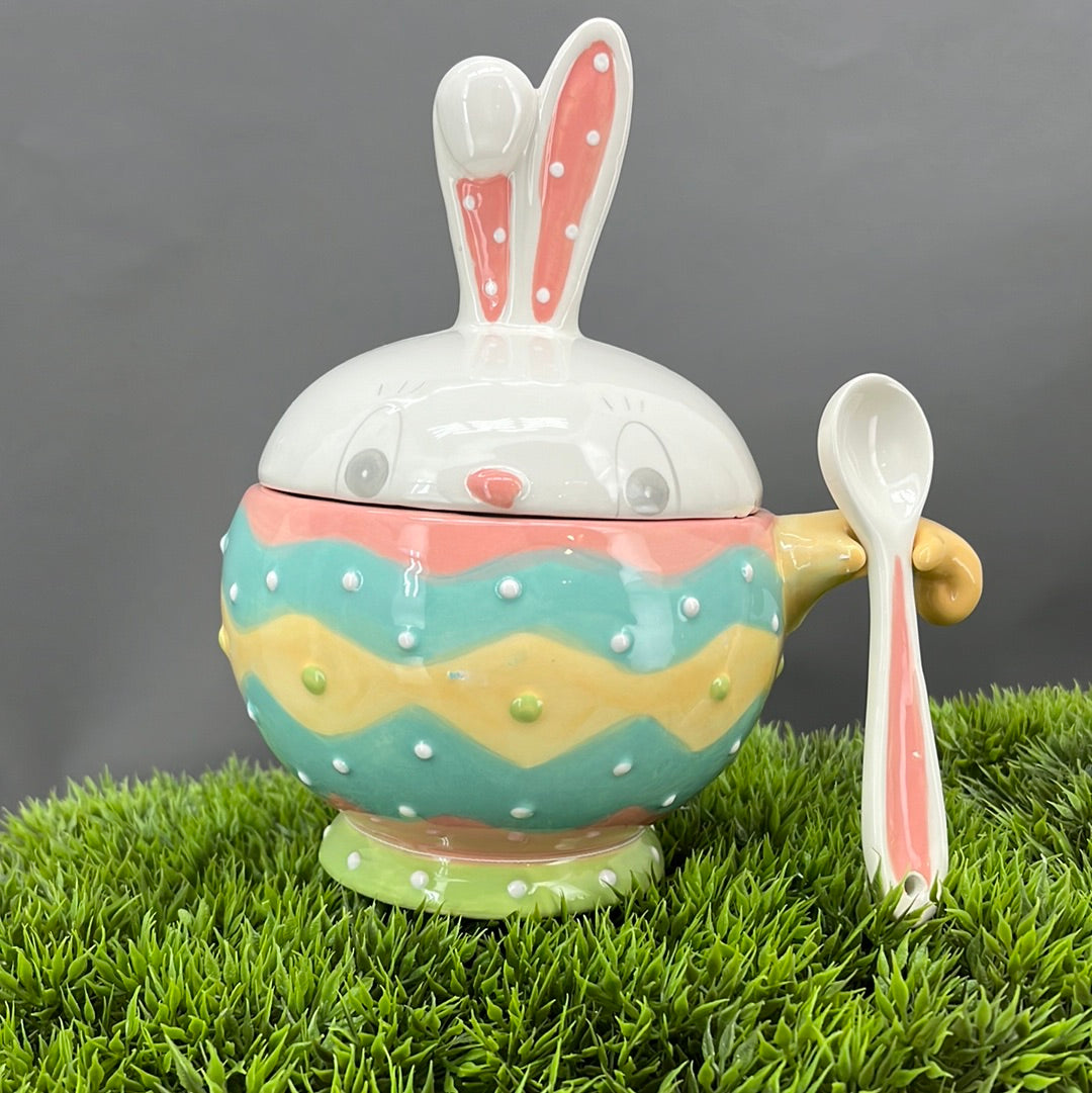 Easter Dottie Bowl W/ Spoon