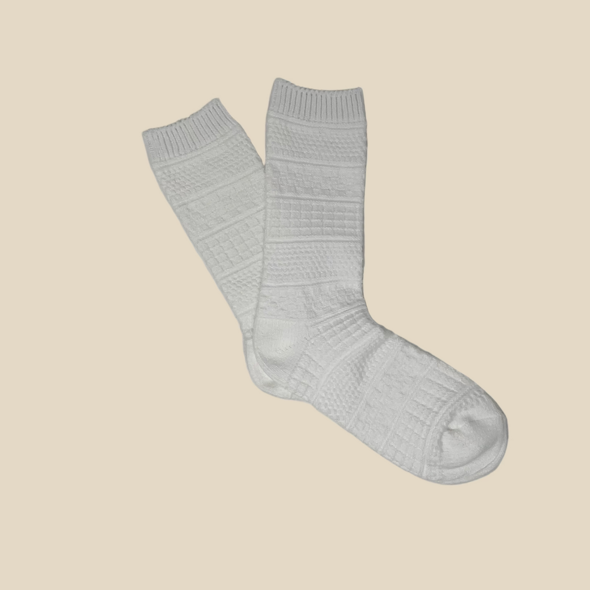 White Gallery Crew Socks