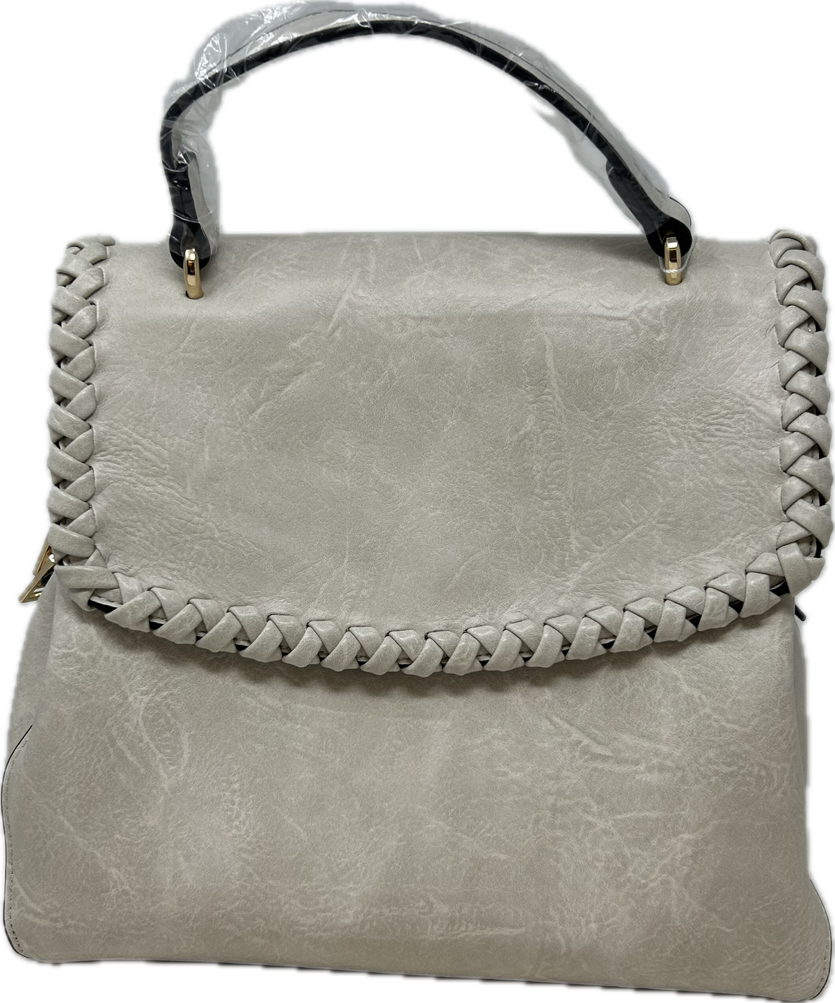 Faux Leather Backpack w/ Handle