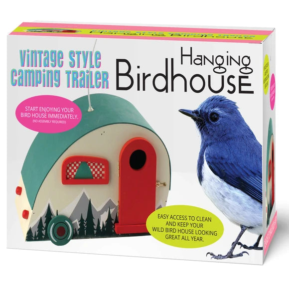 Vintage Style Camper Birdhouse Feeder